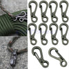 10x Copper Outdoor Survival Quickdraw Mini Hanging Buckle Keychain Aluminum Alloy