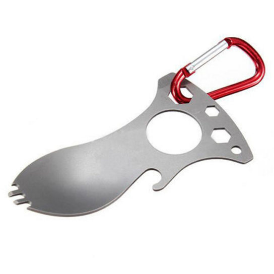 Multifunction Opener Pocket Screwdriver Spork Spoon