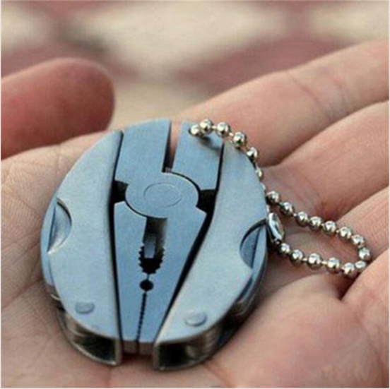 Folding Pocket Key Features Multiple Tool Set Mini Screwdriver Pliers Knife