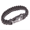 Bracelet Paracord Survival Whistle Outdoor Scraper Flint Fire Starter