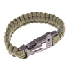 Bracelet Paracord Survival Whistle Outdoor Scraper Flint Fire Starter